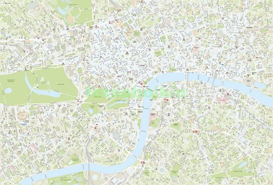Карта Лондона для детей