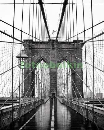 Бруклинский мост в чб