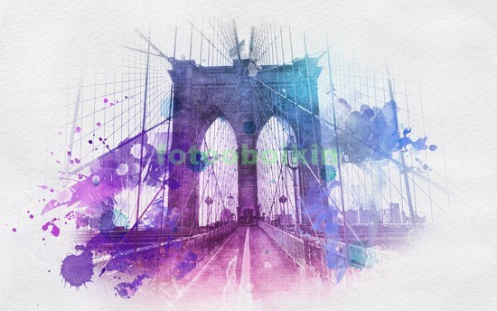 Бруклинский мост абстракция