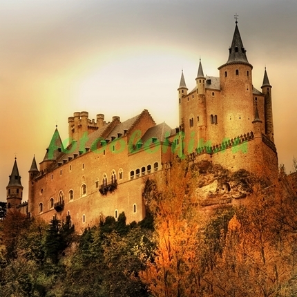 Фотоштора Замок на закате
