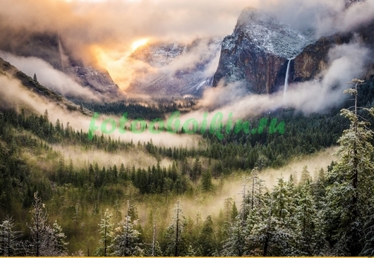Фотоштора Туман в горах