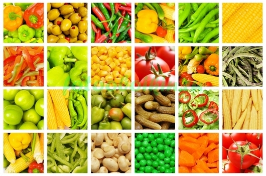 Коллаж с овощами
