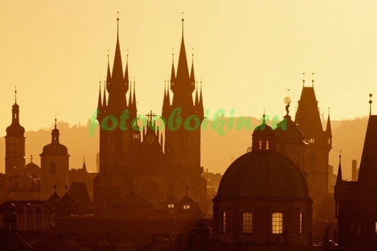 Фотообои Рассвет в Праге