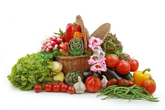 Фотообои Корзина с овощами