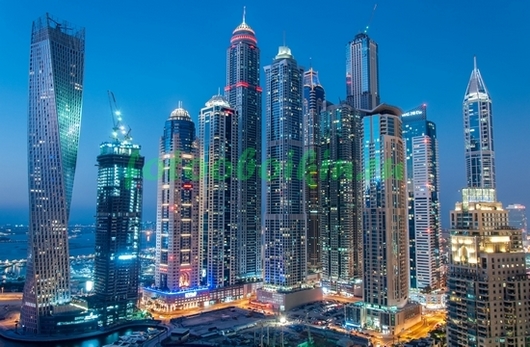 Небоскребы города Дубай