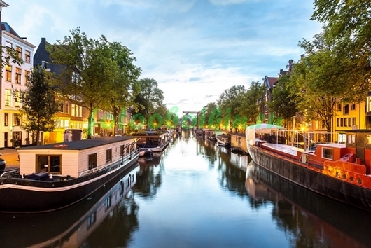 Фотообои Канал в Амстердаме