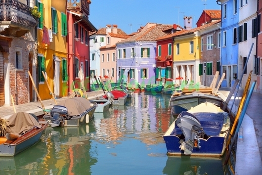 Фотоштора Картина канал в Венеции