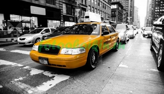 Фотоштора Желтое такси