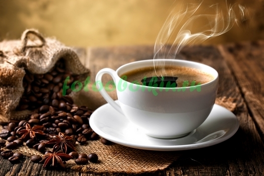 Фотообои Чашечка горячего кофе