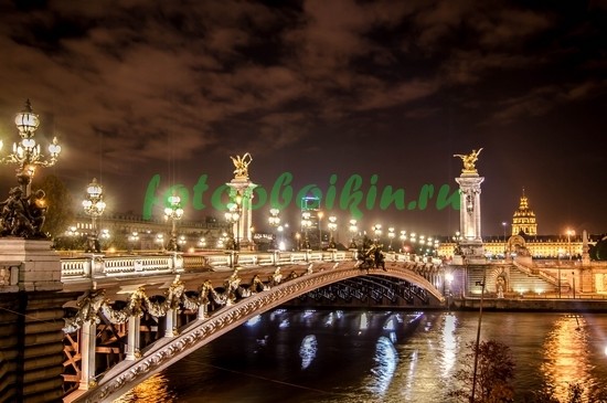 Фотоштора Яркие огни Парижа