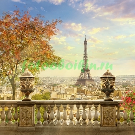 Фотоштора Терраса с видом на Париж