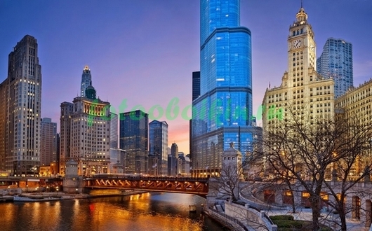 Фотообои Огни Чикаго
