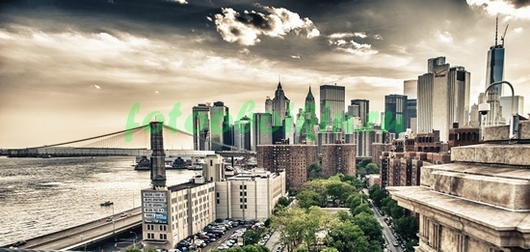 Фотоштора Шикартная панорама на Нью-Йорк