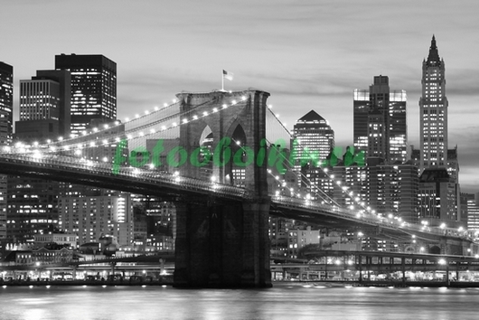 Фотоштора Бруклинский мост чб
