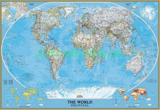 Фотоштора Карта мира
