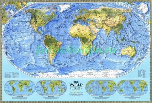 Фотоштора Международная физическая карта