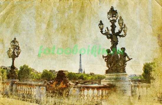 Фотообои Старая фотография Парижа