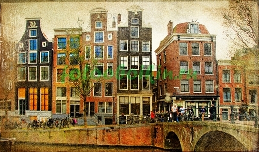 Фотоштора Винтажная фотография Амстердама