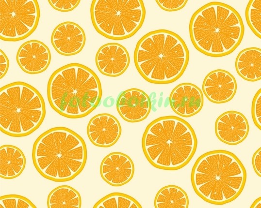 Фотоштора Узор с апельсинами