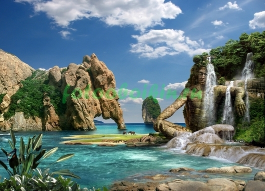 Фотоштора Райский водопад