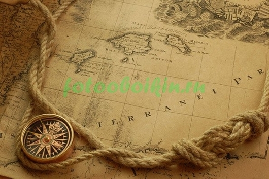 Фотоштора Канат с компасом