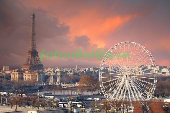 Фотообои Вид сверху на Париж