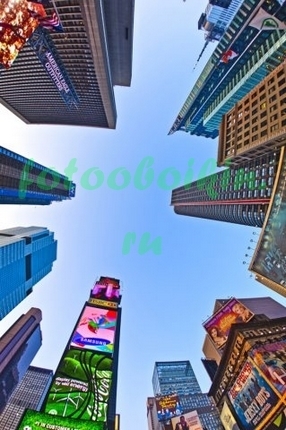 Фотообои Верхушки небоскребов Нью-Йорка