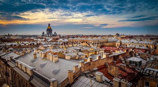 Фотообои Вид на крыши Петербурга