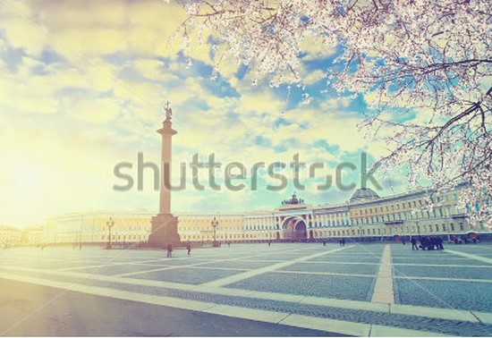 Фотоштора Дворцовая площадь весной