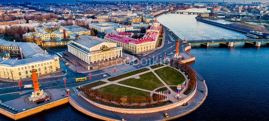 Фотоштора Петербург сверху