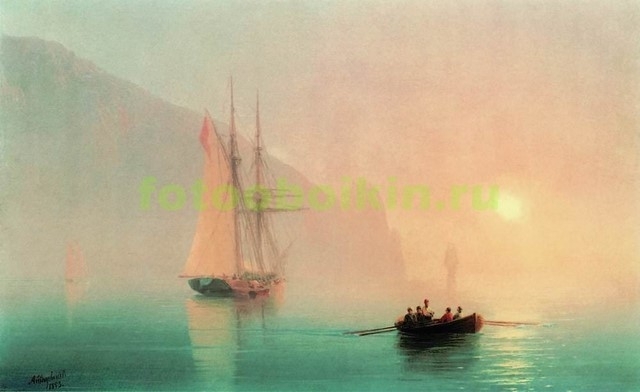 Модульная картина rep10140 Аю-Даг в туманный день 1853