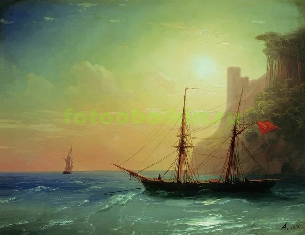Модульная картина rep10144 Берег моря 1861