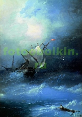 Модульная картина rep10164 Буря на Ледовитом океане 1864