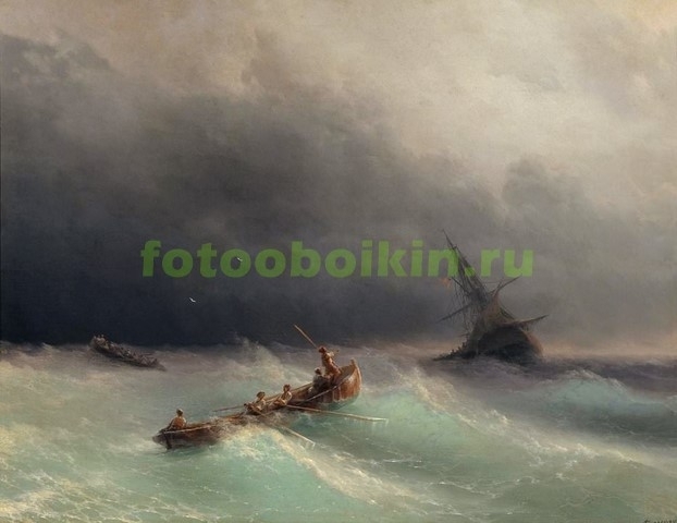 Модульная картина rep10166 Буря на море 1873