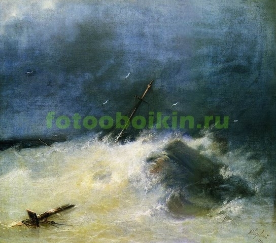Модульная картина rep10168 Буря на море 1893
