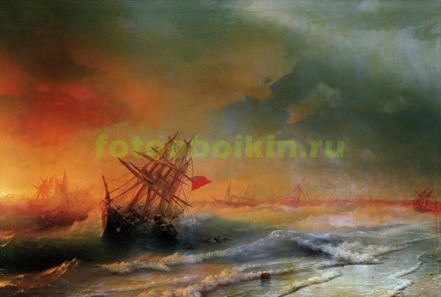 Модульная картина rep10174 Буря над Евпаторией 1861