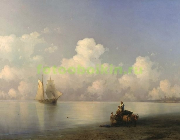 Модульная картина rep10189 Вечер на море 1871