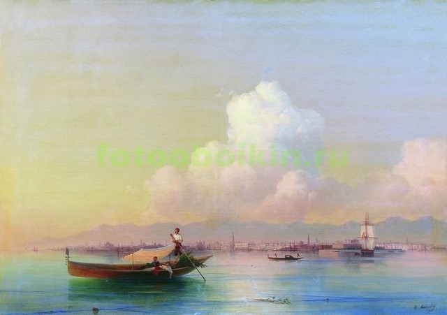 Модульная картина rep10197 Вид Венеции со стороны Лидо 1855