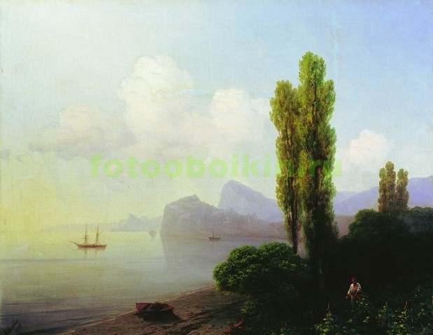 Модульная картина rep10210 Вид Судакской бухты 1879