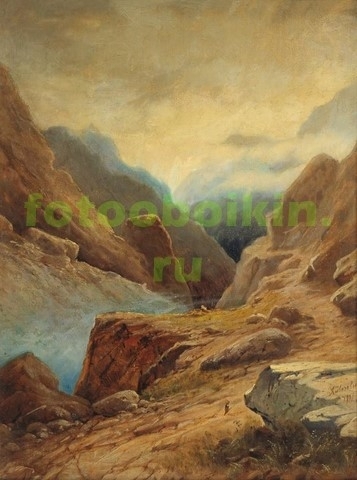 Модульная картина rep10222 Дарьяльское ущелье 1891