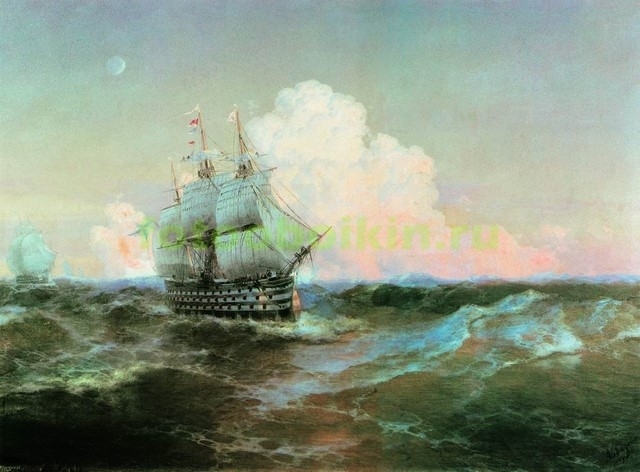 Модульная картина rep10255 Корабль Двенадцать апостолов 1897
