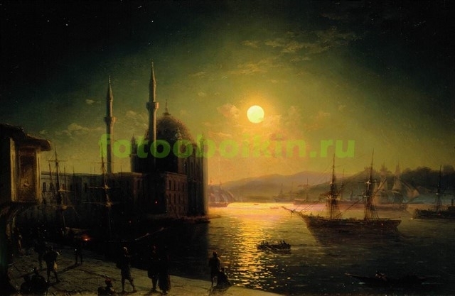 Модульная картина rep10267 Лунная ночь на Босфоре 1894