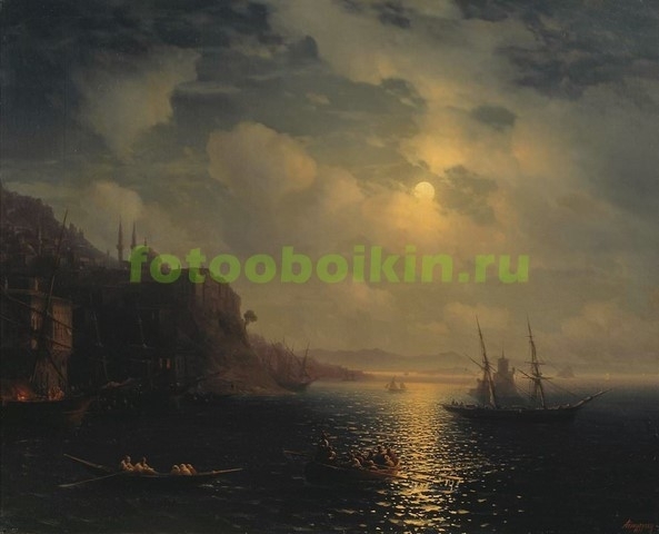 Модульная картина rep10269 Лунная ночь на Чёрном море 1873