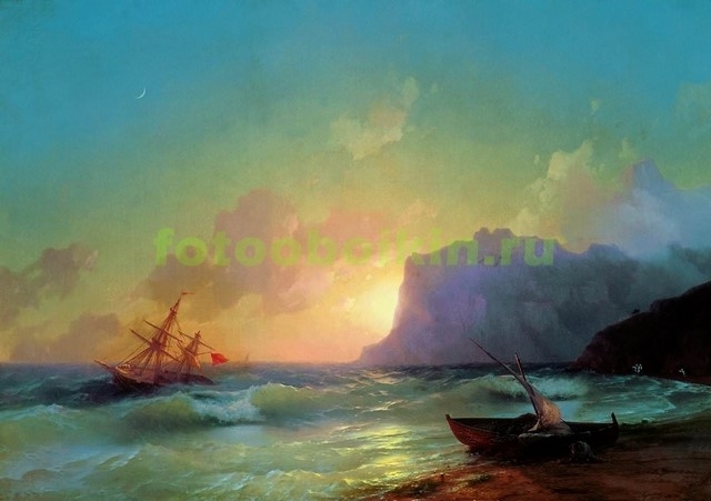 Модульная картина rep10279 Море. Коктебель 1853