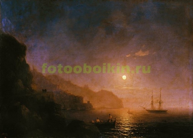 Модульная картина rep10303 Ночь в Амальфи 1854