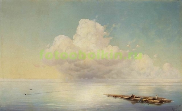 Модульная картина rep10309 Облако над тихим морем 1877