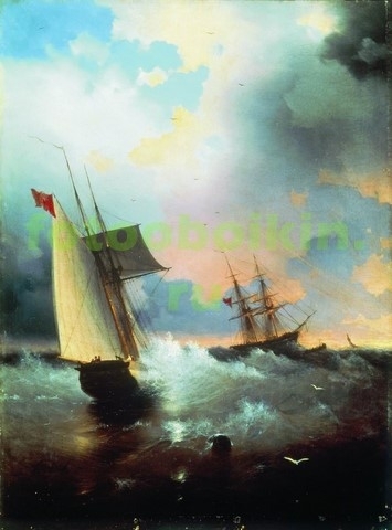 Модульная картина rep10314 Парусник 1859