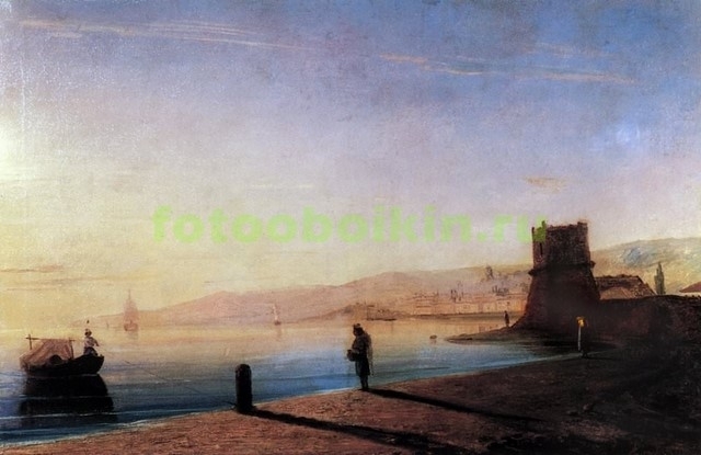 Модульная картина rep10321 Пристань в Феодосии 1856