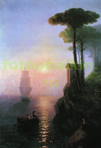Модульная картина rep10339 Туманное утро в Италии 1864