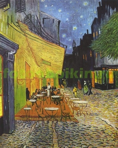 Модульная картина rep12343 Ночное кафе в Арле
